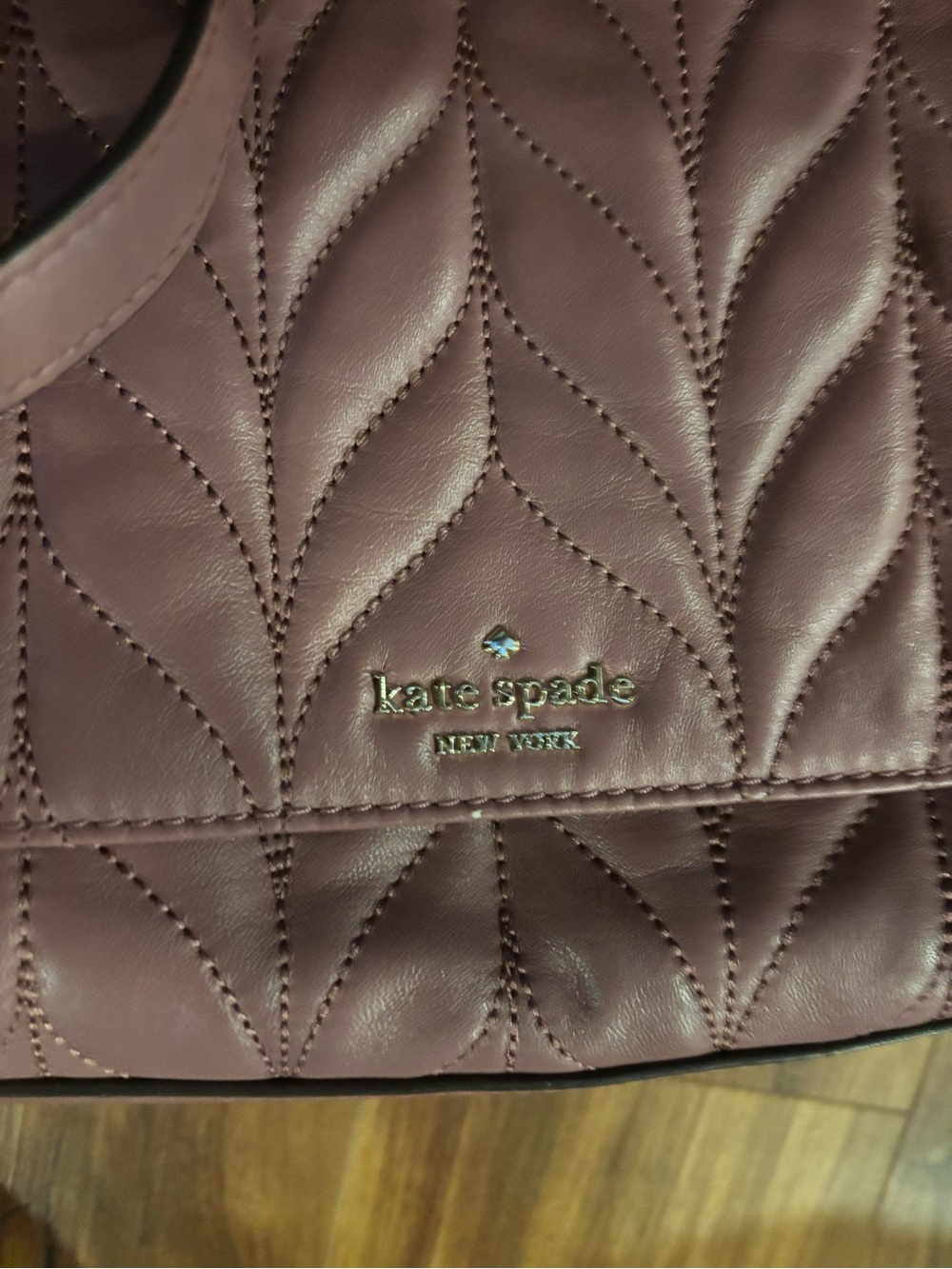 kate spade Mauve Quilted Shoulder Bag